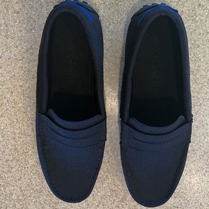 Rothy's Mens Size 11 44.5 Black Slip On The Driving Loafer Shoes